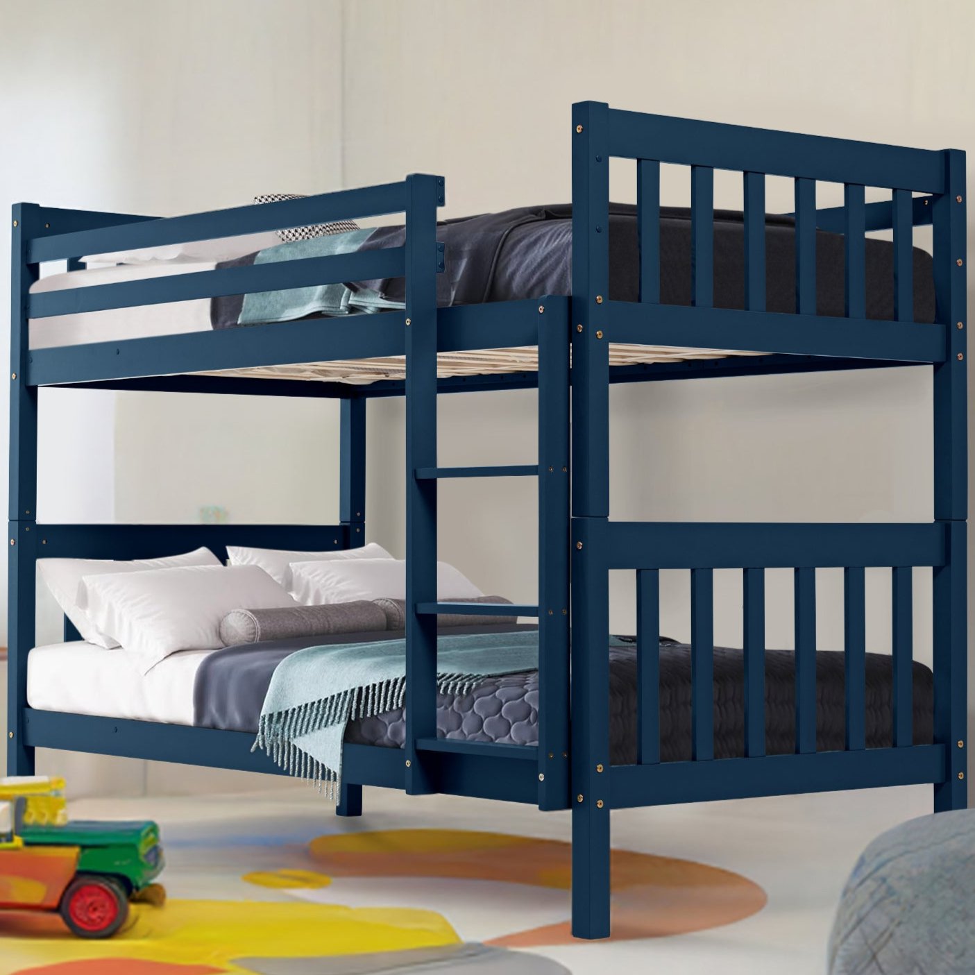 bunk bed with stairs