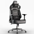 Xstriker Gaming Chair with ergonomic racing design, 4D armrests, lumbar and neck support in black faux leather. Ideal for long gaming or office sessions.