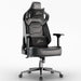 Xstriker Gaming Chair with ergonomic racing design, 4D armrests, lumbar and neck support in black faux leather. Ideal for long gaming or office sessions.
