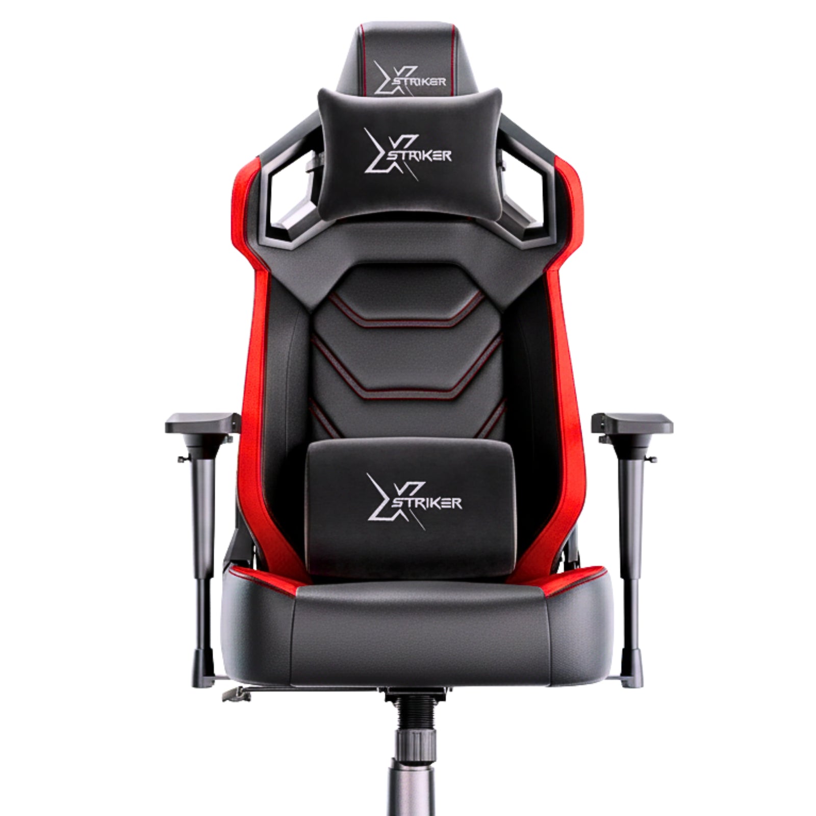 [Black + Red] High Back Gaming Chair with ergonomic design, 4D adjustable armrests, lumbar support for office or gaming setup