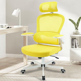 Shop for a comfortable yellow ergonomic office chair designed for improved posture.