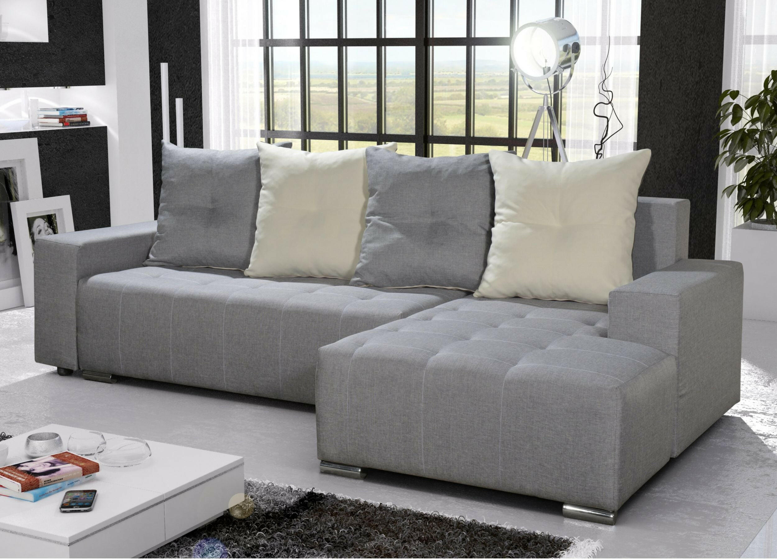 Blisswood™ Corner Sofa Bed Best L Shape Sofas With Storage & Cushions ...