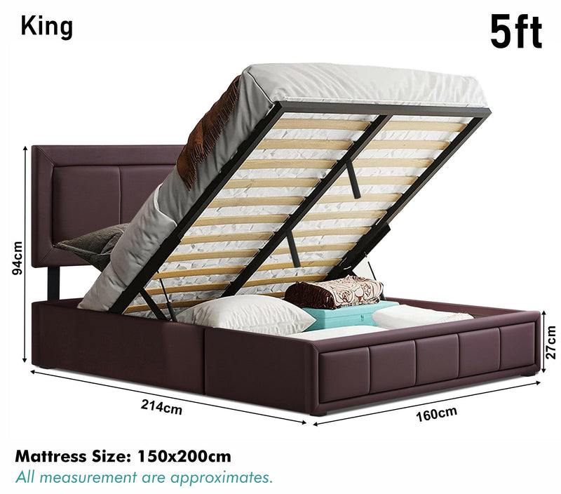 king size bed with storage
