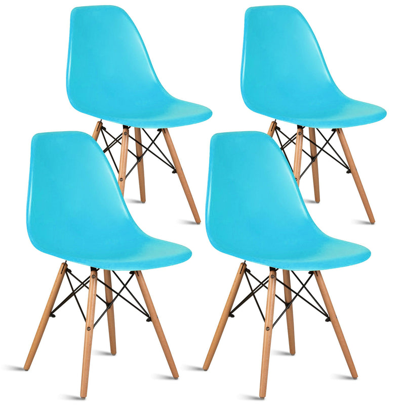 Retro-inspired dining chairs set