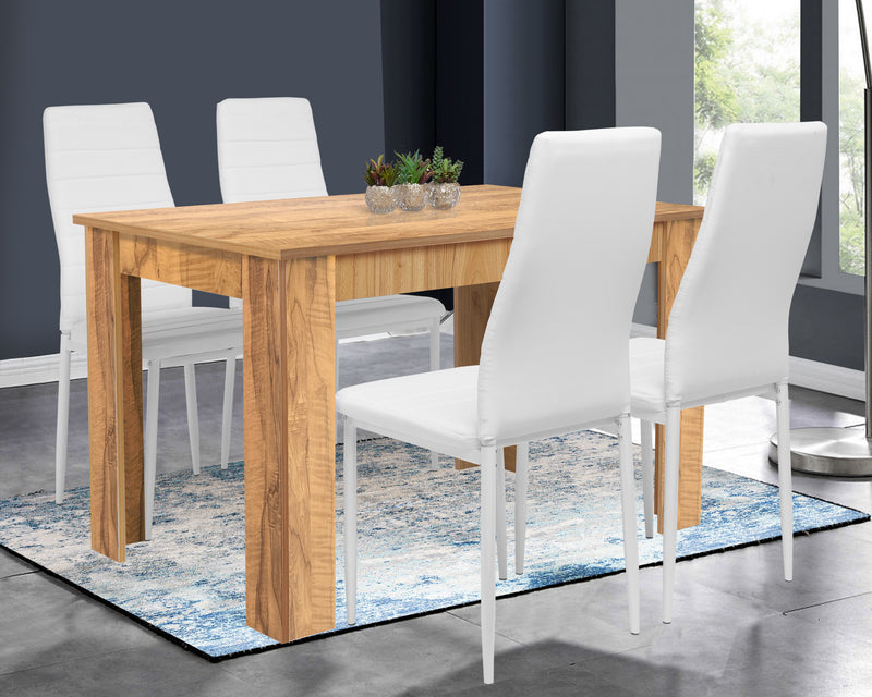 oak dining table and chairs