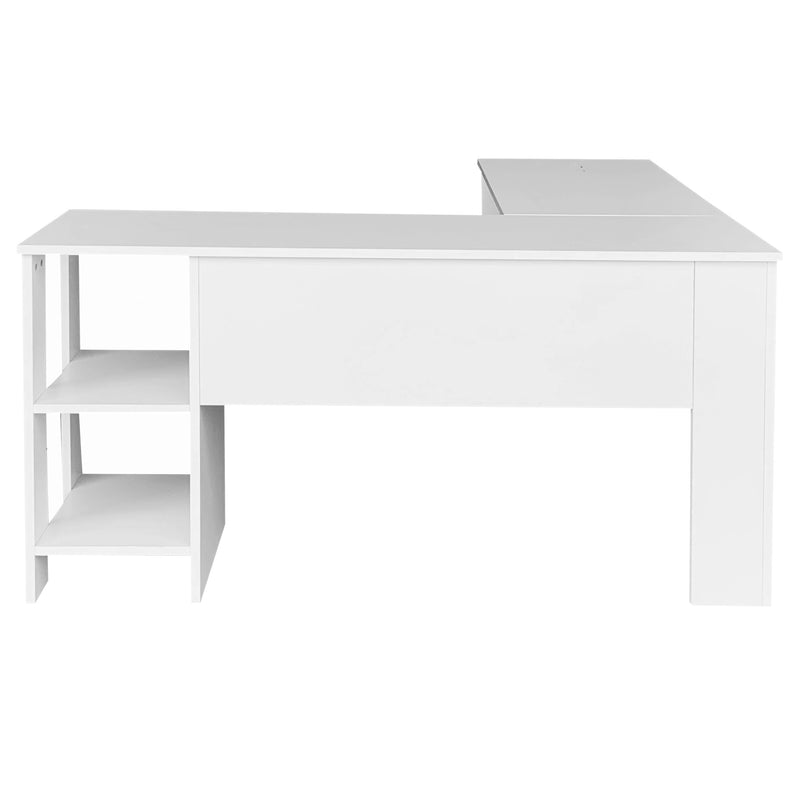 white desk